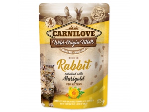 Kapsička CARNILOVE Kitten Rich in Rabbit enriched with Marigold 85g