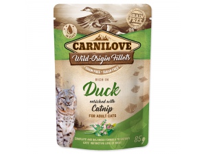 Kapsička CARNILOVE Cat Castrate Rich in Quail enriched with Dandelion 85g