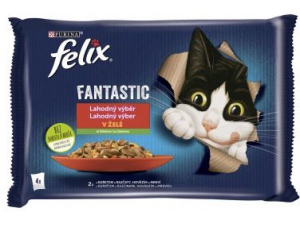 Kapsička Felix Fantastic masový výběr se zeleninou 4×85g