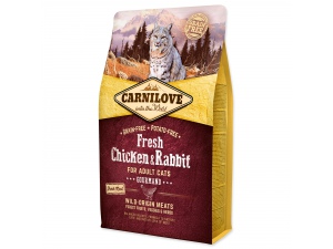 CARNILOVE Fresh Chicken & Rabbit Gourmand for Adult cats 400g