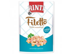 Kapsička RINTI Filetto kuře + losos v želé 100g