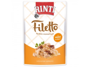 Kapsička RINTI Filetto kuře + kuřecí srdce v želé 100g 1ks