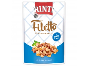 Kapsička RINTI Filetto kuře + kachna v želé 100g