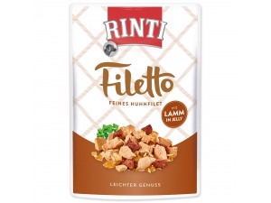 Kapsička RINTI Filetto kuře + jehně v želé 100g