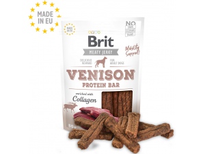 Snack BRIT Jerky Venison Protein Bar 80g