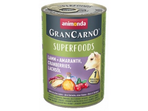 GRANCARNO Superfoods jehněčí, amarant, brusinky, lososový olej 400g