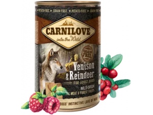 Carnilove WM konz. Venison + Reindeer Grain Free 400 g