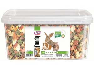 LOLO - exotik mix kompl. krmivo pro hlodavce kyblík 1,4 kg