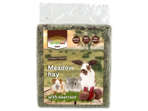 Seno NATURE LAND Meadow Hay s červenou řepou 0,65kg