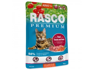 Kapsička RASCO Premium Cat Pouch Adult, Veal, Hearbs 85g