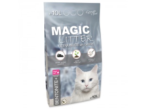 Kočkolit MAGIC LITTER Bentonite Ultra White with Carbon 5l