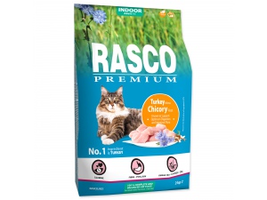 RASCO Premium Cat Kibbles Indoor, Turkey, Chicori Root 400g