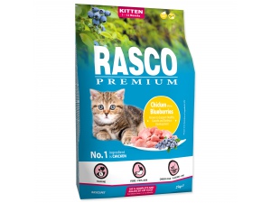 RASCO Premium Cat Kibbles Kitten, chicken, blueberries 400g