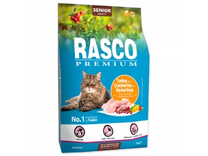 RASCO Premium Cat Kibbles Senior, Turkey, Cranberries, Nasturtium 400g