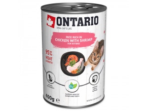 Konzerva ONTARIO Chicken with Shrimps flavoured with Sea Buckthorn 400g