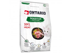 ONTARIO Cat Sensitive / Derma 6,5kg