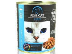 Fine Cat konzerva pro kočky s rybou 830g