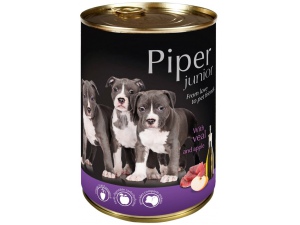 PIPER JUNIOR s telecím a jablky 400g