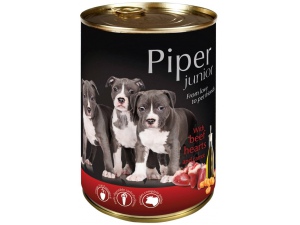 PIPER JUNIOR s hovězím srdcem a mrkví 400g