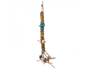 Hračka BIRD JEWEL závěsná z provazu - šplhací 60cm