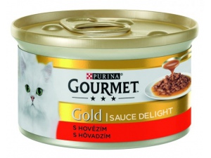 Gourmet Gold Delight hovězí kousky v omáčce 85 g