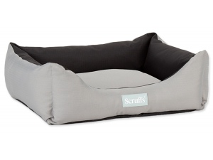 Pelíšek SCRUFFS Expedition Box Bed Storm Grey 90×70cm