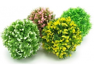 Tatrapet akvarijní rostlina 15 cm koule, 1x zelená, 1x růžová, 1x bílá, 1x žlutá