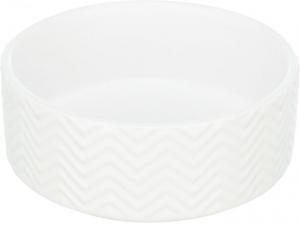 Keramická miska vroubkovaná, bílá 0,9 l - 16 cm