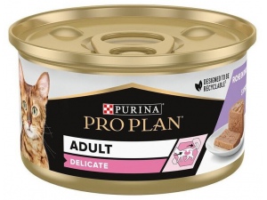 Pro Plan Cat konzerva Adult Delicate krůta v paštice 85 g