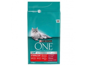 Purina ONE Sterilcat s hovězím a pšenicí 