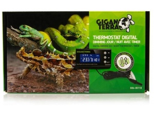 GiganTerra Digitální termostat s časovačem den/noc stmívatelný