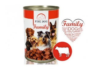 FINE DOG Family konzerva pro psy s HOVĚZÍM