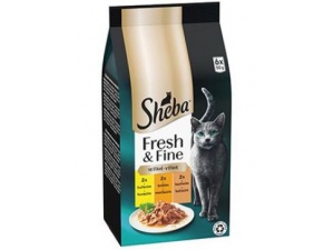 Sheba kapsa Fresh&Fine mix kuře,krůta,kachna 6x50g