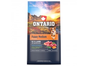 Krmivo Ontario Puppy Medium Lamb & Brown Rice