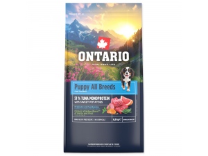 Krmivo Ontario Puppy & Junior All Breeds Monoprotein Tuna & Sweet Potatoes