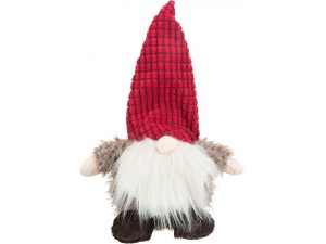 Vánoční skřítek, zvuk, šustící folie, plyš, 33cm