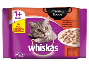 Kapsička Whiskas menu v krémové omáčce 4 x 85g