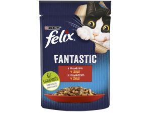 Kapsička Felix Fantastic hovězí v želé 85g