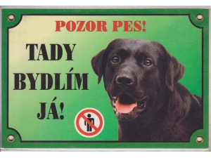 Tabulka Labradorský retriever černý