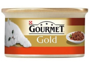 Konzerva Gourmet Gold kuře s hovězím 85g