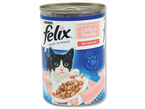 Konzerva Felix losos + pstruh v želé 400g