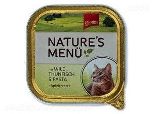 Vanička Schmusy Nature´s Menü zvěřina + tuňák 100g