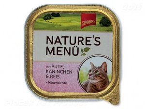 Vanička Schmusy Nature´s Menü krocan + králík 100g