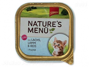 Vanička Schmusy Nature´s Menü Junior los.+jehně 100g