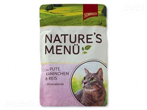 Kapsička Schmusy Nature´s Menü krocan + králík 100g