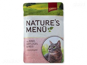 Kapsička Schmusy Nature´s Menü hovězí + drůbež 100g