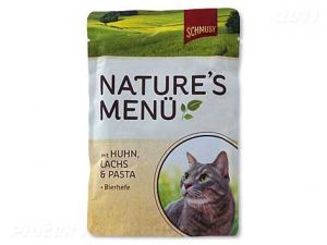 Kapsička Schmusy Nature´s Menü kuře + losos 100g