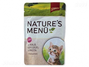 Kapsička Schmusy Nature´s Menü Junior tele.+drůb. 100g