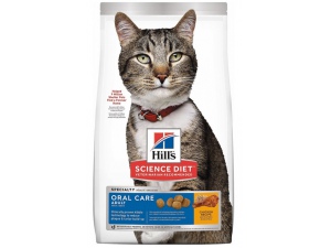 Hills Science Plan Feline Adult Oral Care Chicken NOVÝ 1,5kg