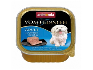 ANIMONDA paštika ADULT - drůbeží+treska obecná pro psy 150g